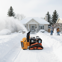 Souffleuse à neige sur chenilles télécommandée HD-60C, 7,5 CV, moteur Loncin, largeur de travail de 62 cm, souffleuse à neige à deux étages avec une portée de 10 m