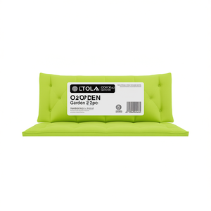 Coussins de banc de jardin LTOLA 59,1x19,7x2,8 pouces en tissu Oxford, coussins d'extérieur rectangulaires vert uni - Product Image 1