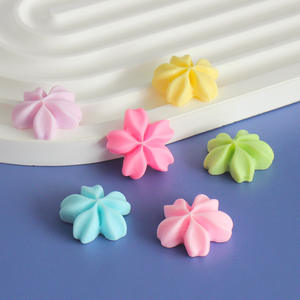 Cabochons plats en résine couleur macaron Sakura pour scrapbooking DIY, fabrication de bijoux, colle crème, décoration de barrettes - Product Image 1