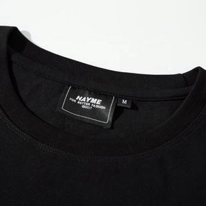 T-shirts à manches longues et épaules tombantes T-shirt à col rond surdimensionné personnalisé - Product Image 4