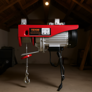 Palans électriques Vevor 880 lb, 110 volts, télécommande sans fil, hauteur de levage de 40 pieds, moteur en cuivre pur, pour garage et grenier - Product Image 2