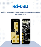 Ai-Thinker 24G module radar de positionnement et de suivi de trajectoire de mouvement humain multi-cibles Rd-03D antenne PCB intégrée V2