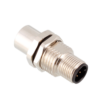 Adaptateur de type M12 I mâle à femelle adaptateur de montage sur panneau métallique connecteur de prise IP67