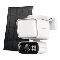 Kit de Cámara de Vigilancia TC 50 (Recargable) Blanca, Sensor CMOS 2304x1296, WiFi, Exterior, IP65, 12MP, Gran Angular de 130°, Visión Nocturna de 10m