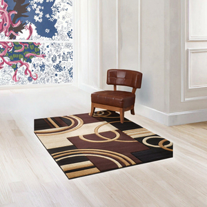 Alfombra de polipropileno de pelo largo, suave, antideslizante, grande, de tejido plano, de color liso, geométrica moderna, estilo Ins, para envíos transfronterizos de AliExpress - Product Image 3