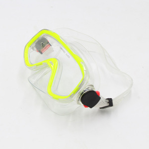 Máscara de buceo con una ventana y lente de vidrio templado para snorkel y deportes acuáticos, material de PVC - Product Image 3