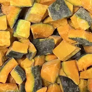 Factory supplied bulk package IQF Natural fresh Vegetables Frozen pumpkin Diced frozen vegetable processing