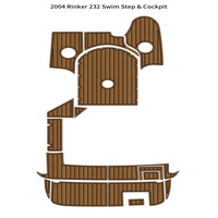 2004 Rinker 232 Plate-forme de bain Cockpit Pad Bateau EVA Mousse Faux Teck Deck Tapis de sol