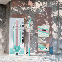 Planche de paddle gonflable Verda GREEN durable 11'6 pour le surf, en PVC, légère, avec 3 ailerons – Vente directe usine en gros