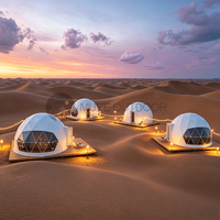 Dôme géodésique en PVC pour l'extérieur, directement de l'usine, imperméable, anti-UV, quatre saisons, écologique, pour le glamping en resort ou en camping