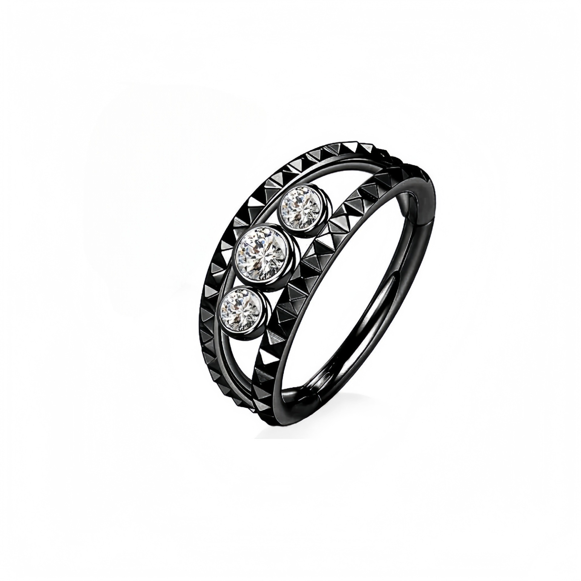 Sertissage de diamants noirs