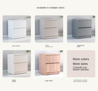 Commode de chevet en bois avec compartiment secret dissimulé, meuble de rangement, déverrouillage par télécommande, design minimaliste moderne