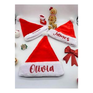 Gorros de Santa Claus Promocionales con Logotipo Personalizado, Gorros Navideños de Felpa con Impresión de Marca, Recuerdos para Fiestas - Product Image 6