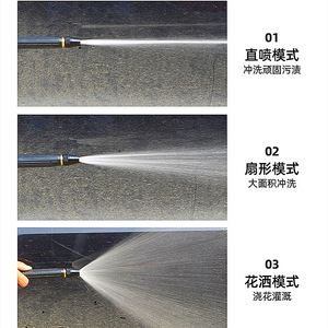 Pistolet à eau haute pression en métal Black Diamond, tête de pulvérisation en alliage, tuyau d'arrosage pour fleurs, légumes, lavage de voiture - Product Image 1