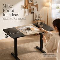 Table élévatrice électrique AOR robuste et durable, double usage assis-debout, interface de câblage intégrée, vente en gros usine