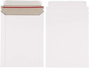 Usine personnalisée 9x11.5 Auto Seal Photo Document Mailers 25 Pack Rester Plat Blanc Enveloppes En Carton, 9.25x11.75 Pouces - Product Image 2