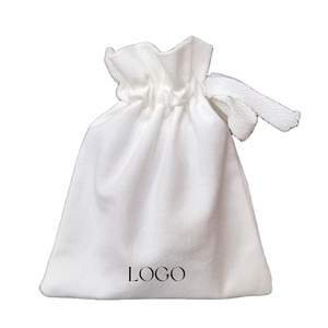 Pochette Cadeau en Coton Bio Écologique et Durable avec Cordon de Serrage, Personnalisable avec Logo, Style Pliable, Multi-Tailles, Sac Personnalisé pour Bijoux – Vente en Gros - Product Image 1