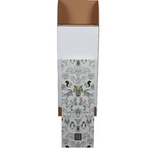 Customizable Factory for PP Corrugated Cardboard Floor Standing Pop-up Display <b>Stand</b> for <b>Drinks</b> Cut-to-Size Sit-Down Type - Product Image 5