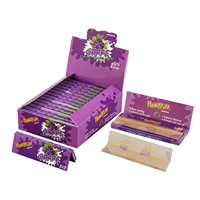 Papiers à rouler aromatisés à la fraise Honeypuff, format 1/4, papier naturel non blanchi, accessoires pour fumeurs