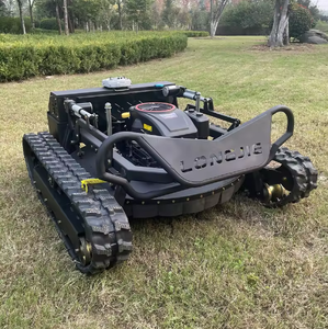 Cortadora de Césped Robótica con Orugas de Goma, Autopropulsada a Gasolina, con Control Remoto para Jardín, Granja, Campo de Golf S-23, Control Remoto O - Product Image 2