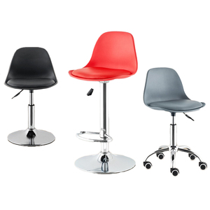 Tùy Chỉnh Hiện Đại Sang Trọng Xoay Nhựa PU Da Hight Bar Ghế Truy Cập Nhà Hàng Thiết Kế Thanh Gas Lift Scandinavian Phân - Product Image 2