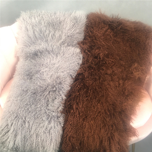 カスタムカラー本物のシープスキン長い髪ラムファー装飾ラグ - Product Image 5