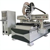 Máquina CNC Router Lineal ATC 1325 con Control DSP Syntec NC Studio, 3 Ejes, Husillo Único para Producción de Muebles de Panel