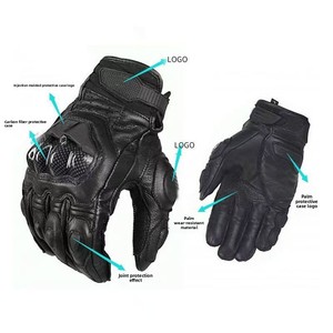 <span class=keywords><strong>Guantes</strong></span> de Ciclismo Unisex de Dedo Completo, Personalizados de Fábrica, Transpirables, de Piel de Oveja, para Motociclismo Todoterreno - Product Image 4