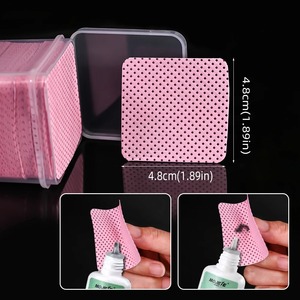 Toallitas de Algodón en Forma de Corazón para Limpiar Botellas de Pegamento para Pestañas - Product Image 6