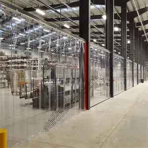 Hochwertige flexible Industrie garage Hängende PVC-Streifen Kunststoff Vorhang transparente Rolle