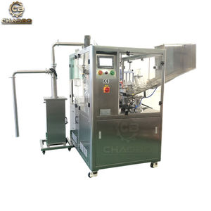 A New Heating Method Ultrasonic Plastic Tube Sealer And Filler Viscous Gel Semi Auto Tube Filling Sealing Machine
