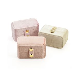 Présentoir de boîte à bagues en velours élégant pour les cérémonies de mariage Propositions Engagements PENOBON Moderne Élégant 9.5x5x5cm - Product Image 5