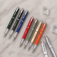 Stylo Roller en Métal Personnalisé avec Logo, Gravure OEM, Cadeau d'Entreprise Haut de Gamme, Stylo d'Affaires Premium pour Employés et Cadres