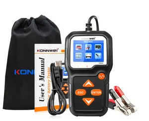 Konnwei-analyseur de batterie de voiture KW650, d'origine, équipement de Test de batterie au plomb, 12V,