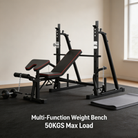 Banc de musculation réglable en acier avec accessoires de câble pour développement des jambes, station d'entraînement portable pour salle de sport à domicile