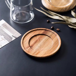 Cổ Điển 350Ml Cốc Thủy Tinh Với Gỗ Chiếc Đĩa Lò Vi Sóng An Toàn Hình Dạng Độc Đáo Uống Kính Cho Nhà Hàng Tùy Chỉnh Kích Thước Tùy Chọn - Product Image 3