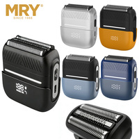 Rasoir électrique de poche MRY, étanche IPX6, sans fil, rechargeable, tondeuse à barbe, rasoir électrique pour hommes