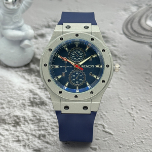 New fashionable men's <b>watch</b> with blue light silicone strap casual sports quartz <b>watch</b> - Product Image 6