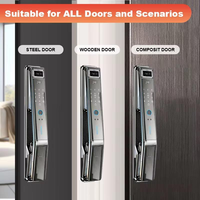 Sistema de Hogar Inteligente, Seguridad Totalmente Automática, Aplicación J-link, Cerradura de Puerta Digital Inteligente sin Llave Eléctrica para Apartamento, Huella Dactilar, RFID