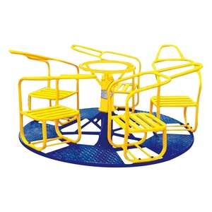 Fauteuil pivotant 5 places à faible MOQ en PE et acier, équipement <span class=keywords><strong>de</strong></span> <span class=keywords><strong>sport</strong></span> et <span class=keywords><strong>de</strong></span> fitness extérieur pour enfants, idéal pour les aires <span class=keywords><strong>de</strong></span> jeux et les écoles - Product Image 1