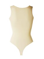 Body gainant sans couture à col rond et sans manches, effet ventre plat et taille cintrée, amincissant et rehausseur de fesses, couleur unie