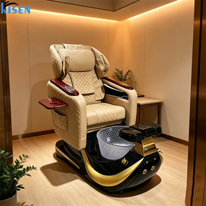 Sillón de Pedicura y Manicura KISEN Moderno y Lujoso para Salón de Belleza, con Spa para Pies con Hidromasaje sin Tuberías, Masaje Corporal Completo - Product Image 3