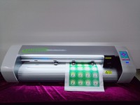 Machine de découpe numérique à contour automatique avec caméra CCD 24 pouces pour autocollants en vinyle, étiquettes adhésives et films réfléchissants