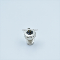 Conector Circular Macho M5 de Transmisión de Señal Confiable, Tipo de Soldadura para Montaje en Panel Frontal, 3 Pines para Fuente de Alimentación USB