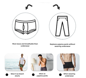 8012 Boxer en maille de soie glacée rafraîchissante pour <span class=keywords><strong>homme</strong></span>, anti-frottement des jambes, sous-vêtement, <span class=keywords><strong>pyjama</strong></span> d'été, pantalon de plage, caleçon boxer, en stock, vente chaude - Product Image 6