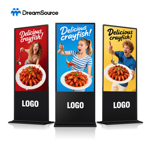 Afficheur numérique LCD HD sur pied de 43, 49, 55, 65 pouces, kiosque publicitaire avec WiFi/USB/CMS pour panneau d'affichage tactile - Product Image 1