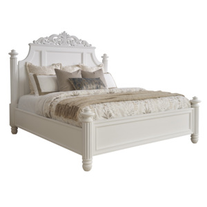 Cama Queen de Lujo Estilo Americano Vintage con Diseño Sencillo - Directo de Fábrica, Personalizable - Product Image 1