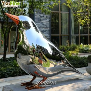 Esculturas <span class=keywords><strong>de</strong></span> Aves <span class=keywords><strong>de</strong></span> Metal Espejo <span class=keywords><strong>de</strong></span> <span class=keywords><strong>Acero</strong></span> Inoxidable para Exteriores, Tamaño Personalizado - Product Image 2