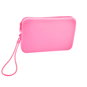Hot Sale Logo Custom Reusable Self-Closing Silicone <b>Storage</b> Bag With Handle Silicone Travel <b>Cosmetic</b> Bag Sets - Product Image 1
