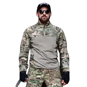 Tactical Outdoor Tops Camouflage Training Comfortable Breathable Men'S Tops Running Training Underwear